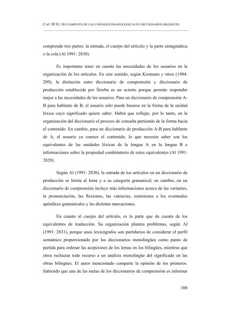 ESBOZO DE UN DICCIONARIO DE LOCUCIONES VERBALES ...