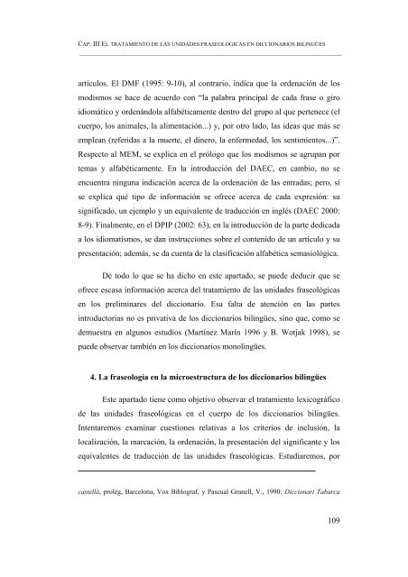 ESBOZO DE UN DICCIONARIO DE LOCUCIONES VERBALES ...