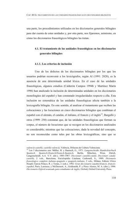 ESBOZO DE UN DICCIONARIO DE LOCUCIONES VERBALES ...