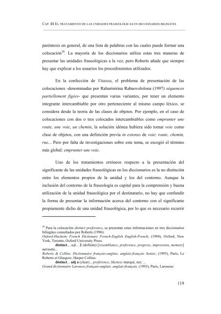 ESBOZO DE UN DICCIONARIO DE LOCUCIONES VERBALES ...