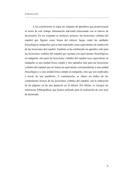 ESBOZO DE UN DICCIONARIO DE LOCUCIONES VERBALES ...