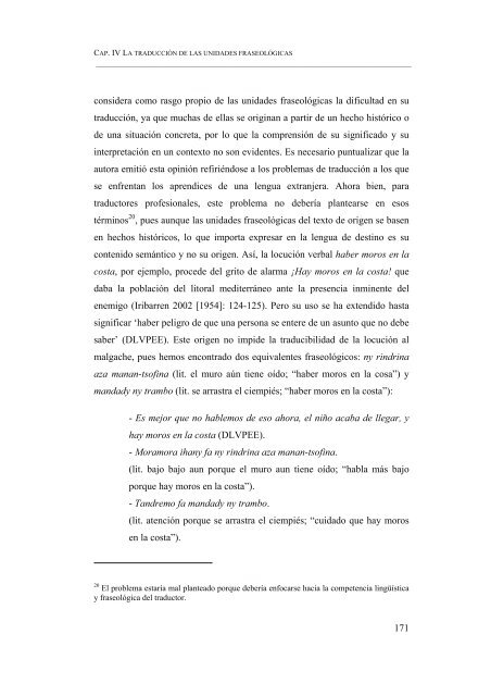 ESBOZO DE UN DICCIONARIO DE LOCUCIONES VERBALES ...