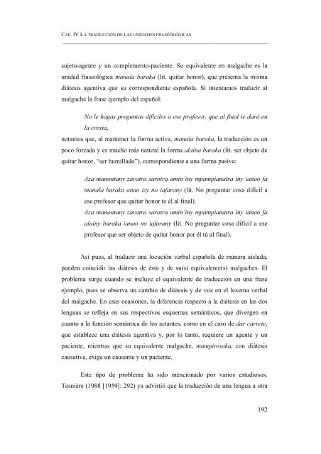 ESBOZO DE UN DICCIONARIO DE LOCUCIONES VERBALES ...