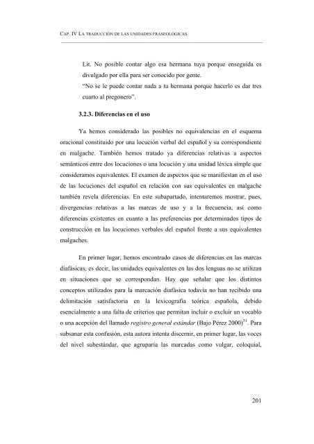 ESBOZO DE UN DICCIONARIO DE LOCUCIONES VERBALES ...