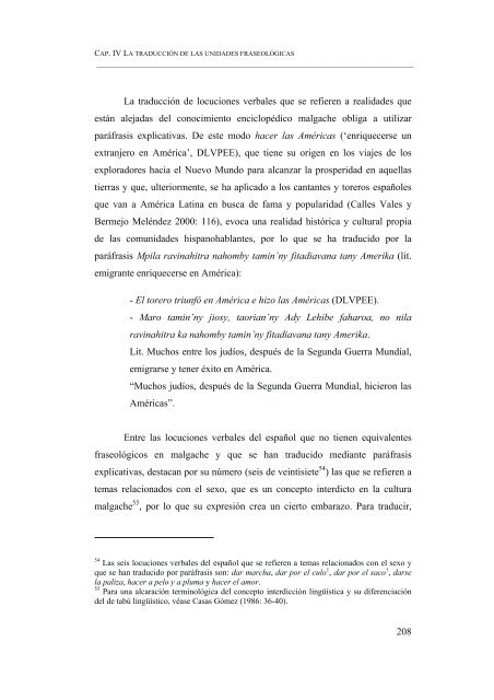 ESBOZO DE UN DICCIONARIO DE LOCUCIONES VERBALES ...