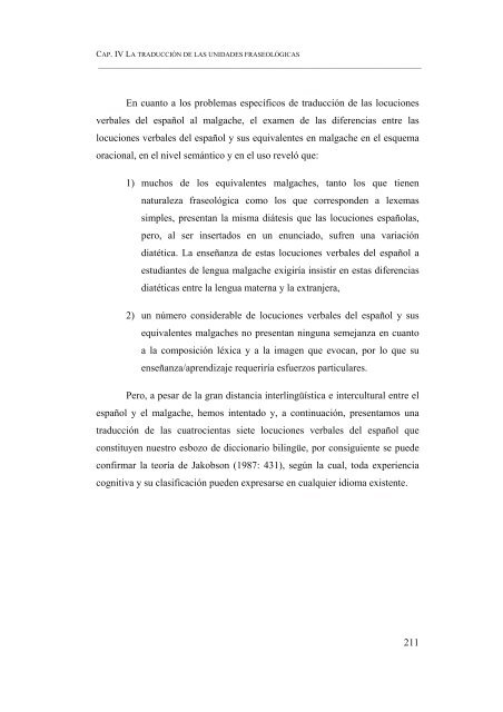 ESBOZO DE UN DICCIONARIO DE LOCUCIONES VERBALES ...