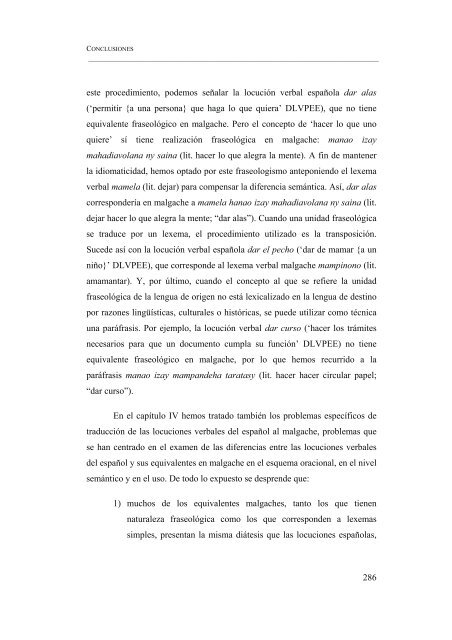 ESBOZO DE UN DICCIONARIO DE LOCUCIONES VERBALES ...