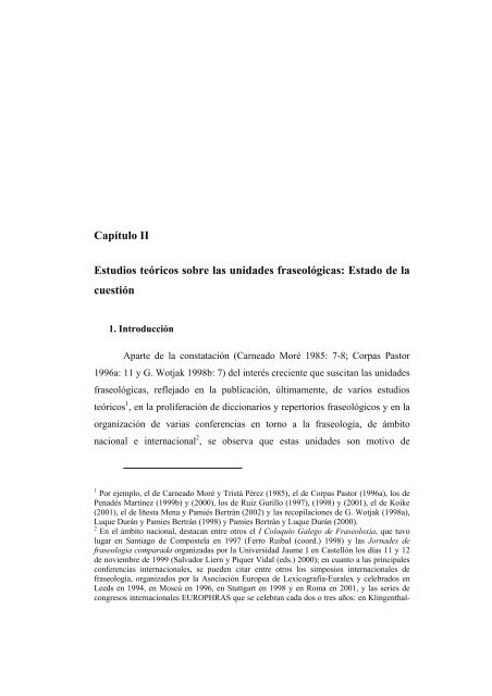 ESBOZO DE UN DICCIONARIO DE LOCUCIONES VERBALES ...