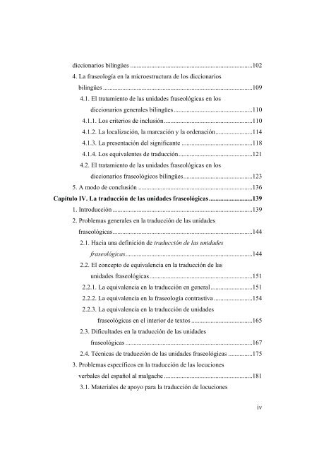 ESBOZO DE UN DICCIONARIO DE LOCUCIONES VERBALES ...