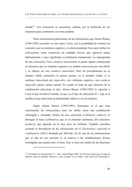 ESBOZO DE UN DICCIONARIO DE LOCUCIONES VERBALES ...