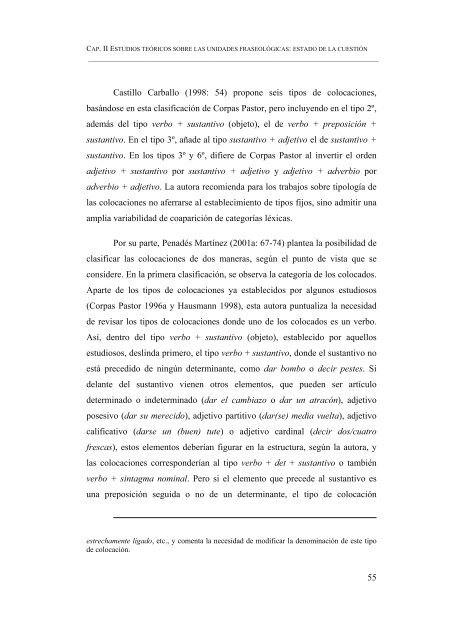 ESBOZO DE UN DICCIONARIO DE LOCUCIONES VERBALES ...