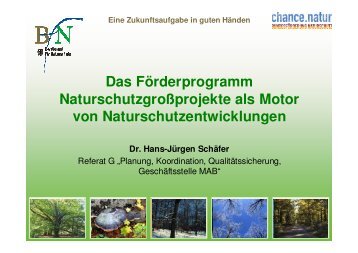 Vortrag Dr. Hans-Jürgen Schäfer - NordWest Natur