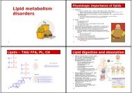 Lipid metabolism disorders