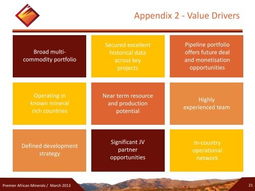 Premier African Minerals One2One Investor Presentation 14th March