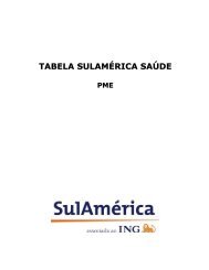 TABELA SULAMÉRICA SAÚDE