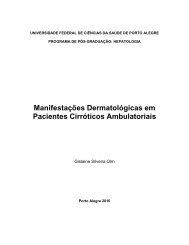 Manifestações Dermatológicas em Pacientes Cirróticos ... - Ufcspa