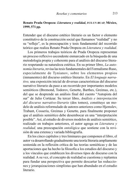 Renato Prada Oropeza: Literatura y realidad Renato Prada Oropeza: Literatura y realidad