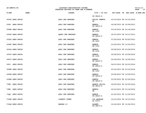 Resv Recs Name N-num - Flight Standards Service-Civil Aviation ...