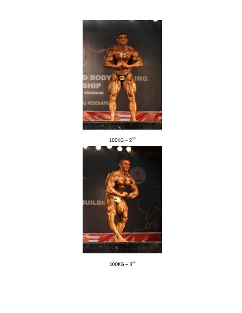 2nd men's world bodybuilding championships in the holy city ... - ABBF