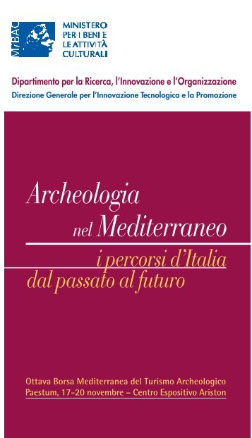 Pubblicazione Opuscolo - Ministero per i Beni e le Attività Culturali