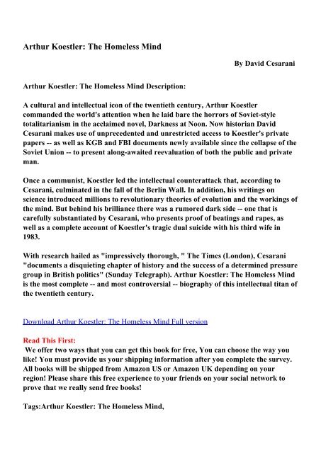 Get Download Arthur Koestler Images