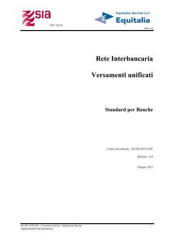 Rete Interbancaria Versamenti unificati - Equitalia Servizi