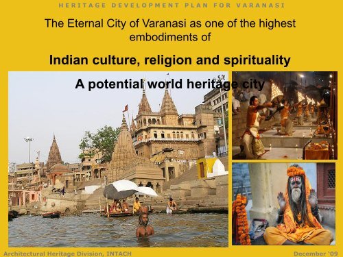 HERITAGE DEVELOPMENT PLAN for VARANASI