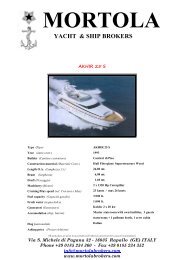 AKHIR 25 Specs CON LOGO - mortola yacht & ship brokers