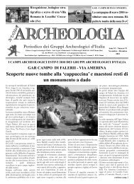 Scoperte nuove tombe alla 'cappuccina' - Gruppi Archeologici d'Italia