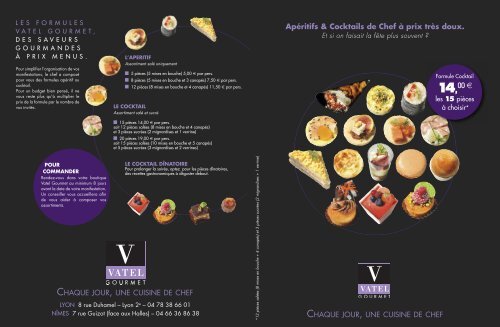Carte Cocktail Saveurs Automne Hiver Vatel Gourmet