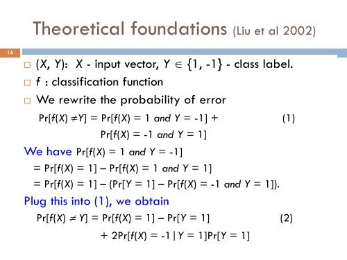 learning classifiers from only positive and unlabeled data: theory ...