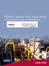 Hetron™ epoxy vinyl ester resins - CRECO, Inc.