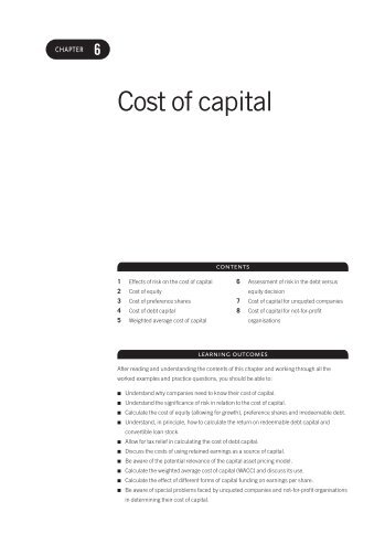 6 Cost of capital - ICSA