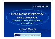 Integración Energética en el Cono Sur. - Instituto Argentino de la ...