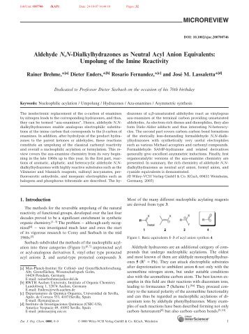 Umpolung of the Imine Reactivity - iSites - Harvard University