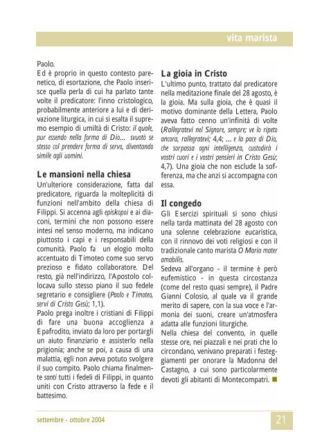 Giornale in Versione PDF - Padri Maristi