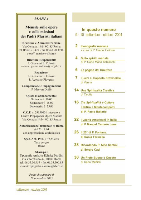 Giornale in Versione PDF - Padri Maristi