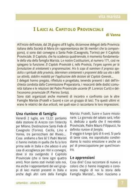 Giornale in Versione PDF - Padri Maristi