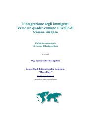 L'integrazione degli immigrati: Verso un quadro ... - Oltre l'Occidente