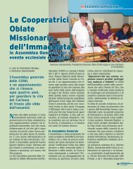 Le Cooperatrici Oblate Missionarie dell'Immacolata - Missionari OMI