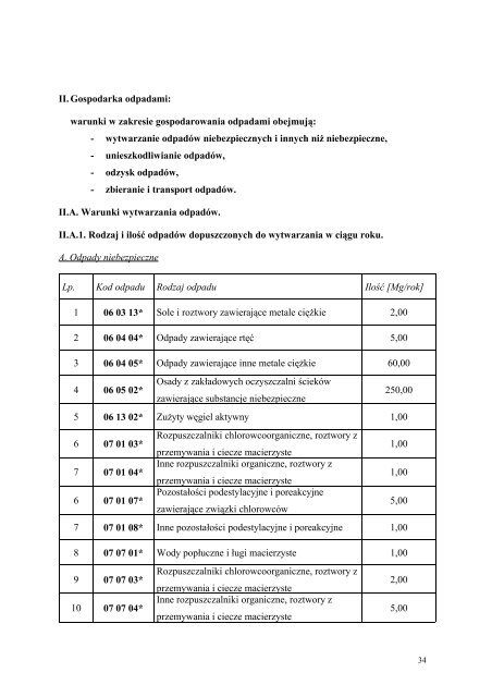 Pozwolenie zintegrowane dla instalacji (plik PDF 3.7 MB) - Polskie ...