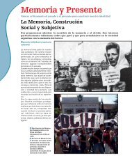 La Memoria, Construcción Social y Subjetiva.pdf - Santa Cruz