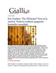 Eric Frattini: “Pio XII beato? Non se lo merita” Parla lo scrittore ...