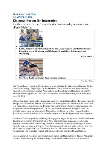 Pressemitteilungen zu "Integration durch Sport" - TV/DJK ...