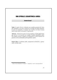 una spirale logaritmica aurea - Mathesis