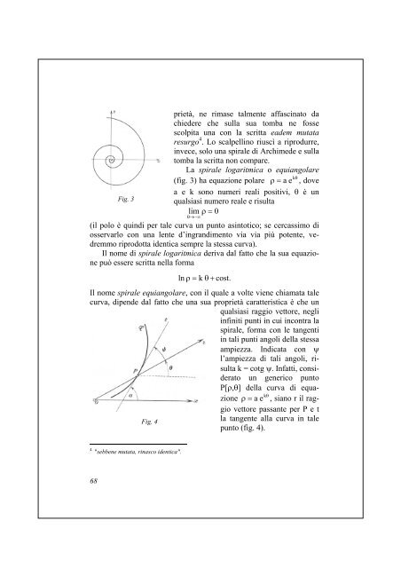 una spirale logaritmica aurea - Mathesis