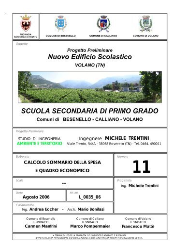 Agosto 2006 - Comune di Volano