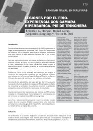 Lesiones por el frÍo. Experiencia con cÁmara ... - Centro Naval