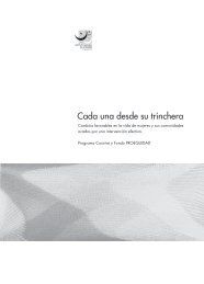 Cada una desde su trinchera - Instituto Nacional de las Mujeres