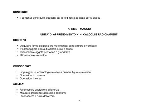 PROGRAMMAZIONE SCUOLA PRIMARIA a.s. ... - IcCalcara.gov.it